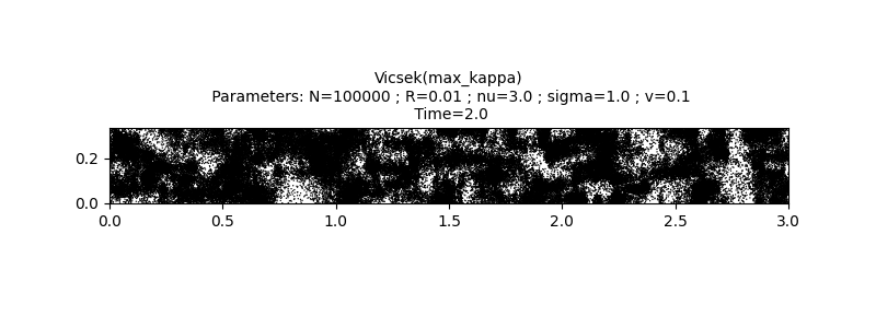 Vicsek(max_kappa)  Parameters: N=100000 ; R=0.01 ; nu=3.0 ; sigma=1.0 ; v=0.1  Time=2.0