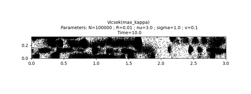 Vicsek(max_kappa)  Parameters: N=100000 ; R=0.01 ; nu=3.0 ; sigma=1.0 ; v=0.1  Time=10.0